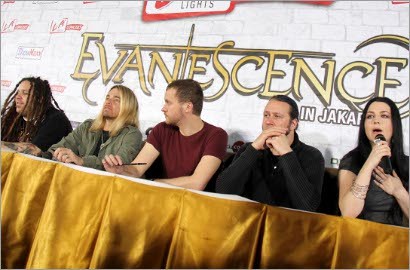 Evanescence: Konser di Jakarta  Akan Sedikit Gila