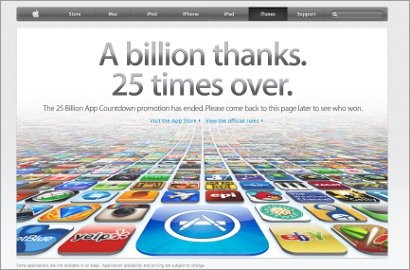 Apple Tembus 25 Milliar Pengunduh App Store