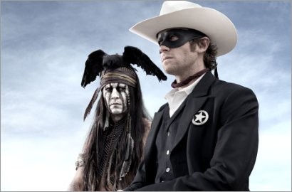 Gaya Nyentrik Johnny Depp Ala Indian di 'Lone Ranger'