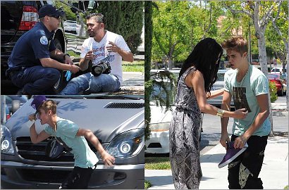 Marah Besar, Justin Bieber Serang Paparazzi