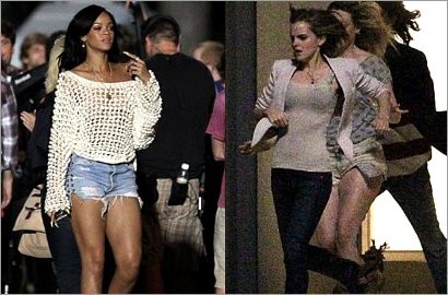 Rihanna dan Emma Watson Syuting Film Komedi Bareng