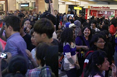 Tiba di Jakarta, MBLAQ Langsung Diserbu Ratusan Fans