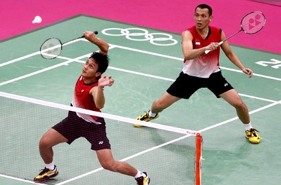 Bona-Ahsan Wakili Ganda Putra Indonesia ke Perempat Final Olimpiade 2012