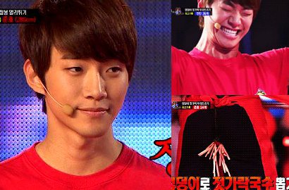 Junho 2PM Menang Lomba Patahkan Sumpit dengan Pantat di TV