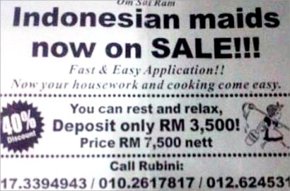 Iklan Jualan TKI Indonesia di Malaysia Hebohkan Netter