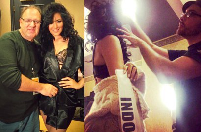 Maria Selena Tampil Seksi Saat Sesi Pemotretan Miss Universe 2012