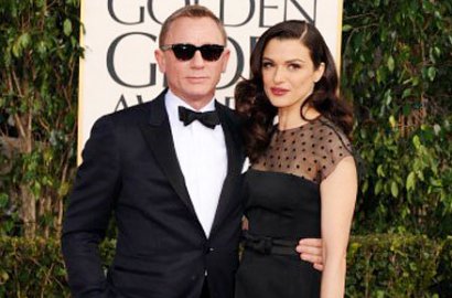 Daniel Craig Pose Keren Bareng Rachel Weisz di Red Carpet Golden Globes 2013