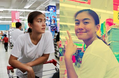 Agnes Monica Belanja untuk Bantu Korban Banjir Jakarta