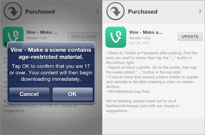 Miliki Konten Porno, Twitter Beri Aplikasi Vine Rating 17 Plus