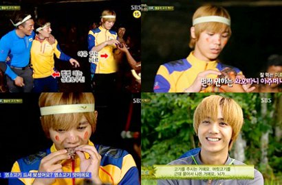 Mir MBLAQ Makan Otak Monyet di 'Laws of the Jungle'