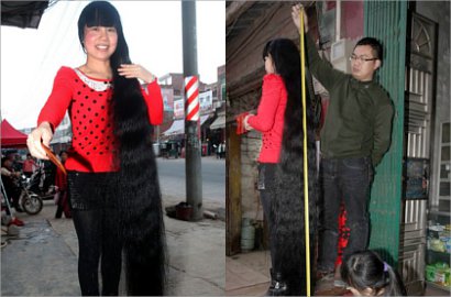 Kecanduan, Wanita China Panjangkan Rambut Selama 11 Tahun