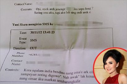 Yuni Shara Bantah SMS Polisi untuk Laporkan Raffi Ahmad