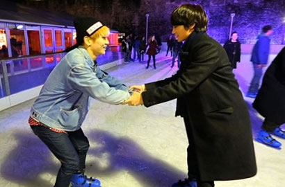 Asyiknya Key dan Minho SHINee Main Ski Bareng Saat Liburan di London