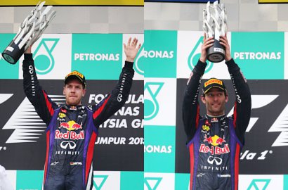 Sebastian Vettel Curangi Rekan Sendiri Demi Menang GP Malaysia