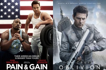 Film Mark Wahlberg 'Pain and Gain' Kalahkan 'Oblivion' di Box Office