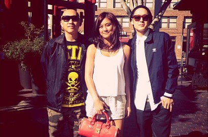 Agnes Monica Pamer Makan Bareng Far East Movement