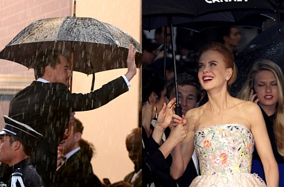 Hujan, Leonardo DiCaprio dan Nicole Kidman Tetap Ceria di Cannes