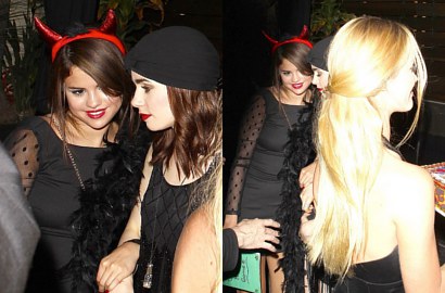 Selena Gomez Rayakan Ultah Bertema Setan Bareng Lily Collins