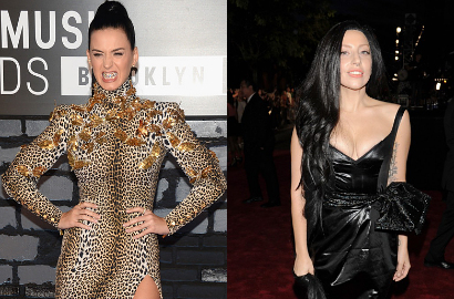Katy Perry Tampil Gahar, Lady GaGa Pilih Hitam Polos di MTV VMAs 2013