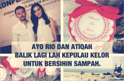 Ini Penyebab Sampah Pernikahan Atiqah dan Rio Dewanto Belum Dibersihkan