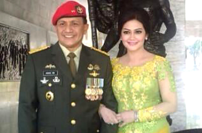 Polisi dan TNI Berjaga untuk Pengamanan di Pernikahan Bella Saphira