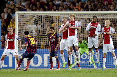 Lionel Messi Susul Jejak CR7 Cetak Hattrick di Liga Champions