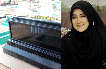 Pipik Makin Tegar Walau Kisruh Makam Uje Belum Berakhir