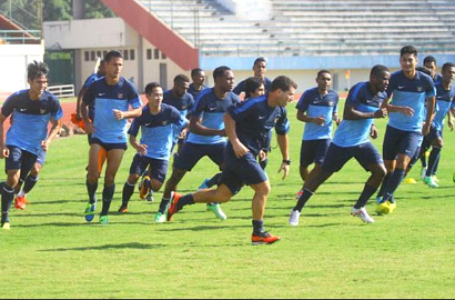 Timnas Indonesia Latihan di Area Apartemen Jelang Laga vs Timor Leste