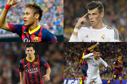 Neymar Sukses Debut di El Clasico Kalahkan Bale, Messi dan Cristiano Ronaldo