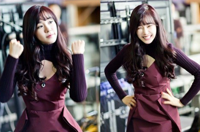 Gaya Imut Tiffany SNSD Ceriakan Suasana Syuting 'Fashion King Korea'