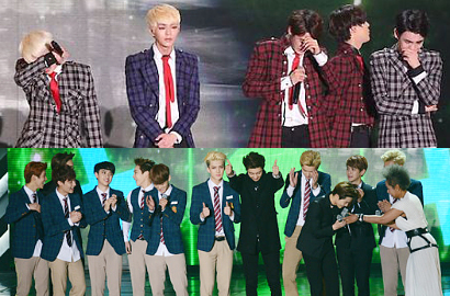 SHINee dan EXO Terharu Dapat Piala Utama MelOn Music Awards 2013