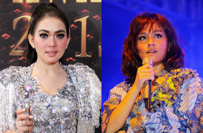 Syahrini Kalahkan Agnes Monica di SCTV Awards 2013