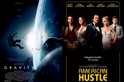 'Gravity' dan 'American Hustle' Pimpin Nominasi Oscar 2014