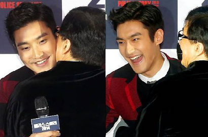 Siwon SuJu Kaget Dicium Jackie Chan di Premiere 'Police Story'