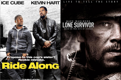 Film Komedi 'Ride Along' Kalahkan 'Lone Survivor' di Puncak Box Office