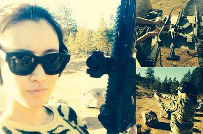 Kim Soo Hyun Latihan Menembak untuk 'Avengers: Age of Ultron'?