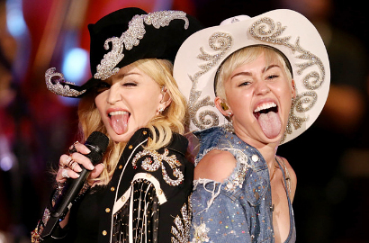 Ini Dia Duet Miley Cyrus dan Madonna di MTV 'Unplugged'