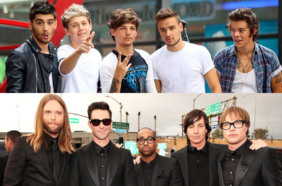 One Direction dan Maroon 5 Bersaing di Kids' Choice Awards 2014