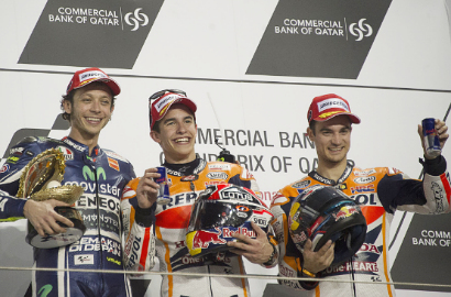 Marquez dan Rossi Nantikan Duel Berikutnya Usai Menang GP Qatar 2014