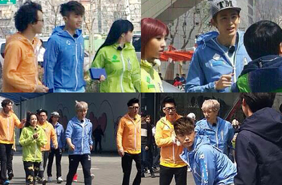 2NE1 dan 2PM Kepergok Syuting 'Running Man'