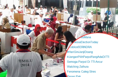 Hashtag Twitter 'Fenomena Caleg Stres' Meriahkan Pemilu Hari Ini