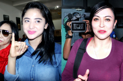 Dewi Persik dan Angelina Sondakh Tetap Nyoblos Meski di Tahanan