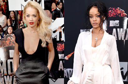 Rita Ora dan Rihanna Seksi di Red Carpet MTV Movie Awards 2014