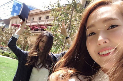 Jessica SNSD dan Krystal f(x) Nikmati Cuaca Cerah di LA