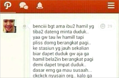 Komplain Soal Ibu Hamil di Kereta, Perempuan Ini Dikecam Netter