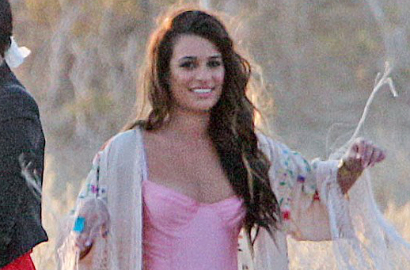 Lea Michele Alami Nip Slip Saat Syuting MV 'On My Way'