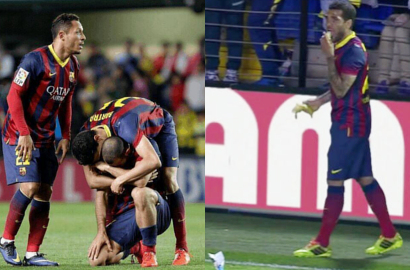Tangis Pemain Barca dan Alves Makan Pisang Meriahkan La Liga Spanyol