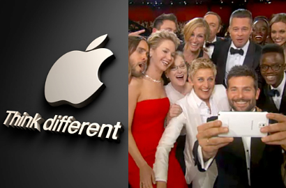 Apple Iri Samsung Dipakai Foto Selfie Oleh Seleb Hollywood?
