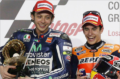 Valentino Rossi Sebut Marc Marquez Bisa Habiskan Karir di Honda