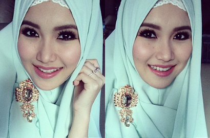 Pakai Hijab, Ayu Ting Ting Malah Dipuji Mirip Park Min Young